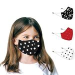 MAPLE Face Mask for Kids | Reusable and Washable | 3 Layer Filtration | Anti Pollution | Cotton Protective kid Mask | Fashionable for Girl Boys Unisex | Adjustable Ear loop (2, Kids Age 3-6 Years)