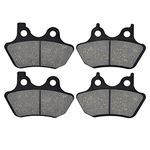 AHL Semi-metallic Front & Rear Brake Pads Set for Dyna, for Fatboy, Heritage Softail, Night Train, Softail, Sportster