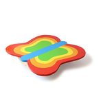 Shumee Wooden Butterfly Balance Board - Balancing Activity Toy (3 Years+) | Multicolor | 2kgs | Eco Friendly & Organic | Non Toxic | Active Play | 100% Child Safe