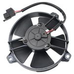 Hoypeyfiy 5.2'' 12V 30103011 Straight Blade Puller Fan, 342 cfm, Automotive Engine Cooling Fans, Universal Brackets and Shrouds