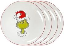 The Grinch Who Stole Christmas Dinner Plate | Cute Ceramic Festive Gifts For Men and Women And Kids | Official Licensee | 1 Set