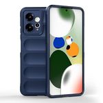 WBWONE Soft TPU Cover for Xiaomi Redmi Note 12S Case, [Built-in Fiber Flocking][Stealth Airbag] Non-Slip Protective Shock Absorption Rugged Bumper. Dark Blue