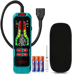 High Sensitivity Gas Leak Detector HVAC Tools Natural Gas Detector with 9.4-Inch Probe, Portable Gas Tester with Audible & Visual Alarm to Locate Combustible Sources Propane for Home and RV