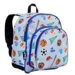 Wildkin 12-Inch Kids Backpack for Boys & Girls, Perfect for Daycare and Preschool, Toddler Bags Features Padded Back & Adjustable Strap, Ideal for School & Travel Backpacks (Game On)