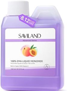 SAVILAND Advanced Monomer Acrylic Nail Liquid: Peach Scent Acrylic Liquid Pure EMA Nail Monomer Liquid Non-Yellowing Monomer For Acrylics Powder Nail Art 240 ml