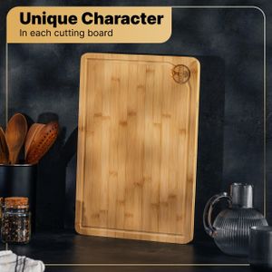 Deer & Oak XL Bamboo Cutting Board – Extra Large Chopping Surface