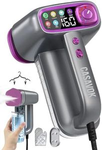 Travel Steamer for Clothes,Handheld Steamer for Clothes,2 in 1 steamer and iron,160ml Large Water Tank Portable Steamer for Clothes,6 Steam Mode&Dual-Layer Heated Steam Plate,120V for Home,Office