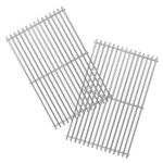 BBQ Future Grill Grates Replacement Part for Broil King 9221-64 9865-54 9868-74 9869-54 Broil-Mate Sterling Huntington and Other Gas Grills, 15" x 12 3/4" Each Stainless Steel Cooking Grids, 2 Pack