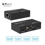 Portta 1080p VGA/Analog Audio Extender splitter 300m(1000ft) over UTP CAT5e/CAT6 Cable No Software/Drivers Required Support GAIN(Brightness) and PEAK (Skew) adjustment for HDTV PS3 PS4