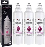 (3 Pack) Genuine OEM LG LT800P ADQ73613401 Ice and Water Fridge Filter Fits LG GF-5D712SL GF-AD701SL