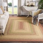 Safavieh Braided Collection BRD303A Beige and Brown Braided Area Rug, 5 Feet by 8 Feet (5 Feet x 8 Feet)