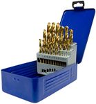 UK Drills HSS Titanium Coated Drill Bit Set 25 Pieces Jobber 1.0mm to 13.0mm