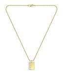 BOSS Jewelry Men's ID Collection Pendant with chain Yellow gold - 1580303