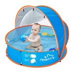 Peradix Paddling Pool for Kids & Pets Infant Ball Pit Tent, Baby Beach Tent, Toddler Wading Pool UV Sun Shelter Canopy with Mosquito Net, Portable Pop Up Tent Summer Beach Toys for Child