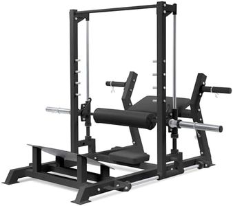 GarveeLife Hip Thrust Machine 770 LBS, Heavy Duty Plate Loaded Leg Press Machine with Band Peg & Weight Holder, Butt Exercise Workout Equipment for Home Gym Glute Building, Glute Trainer, Black