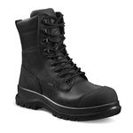 Carhartt Men's Detroit Rugged Flex Waterproof S3 8 Inch Safety Boot, Black, 45