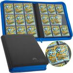 Trading Card Binder for Cards, 9 Pocket Pokemon Card Binder, 504 Side Loading Sports Card Binder, Card Collection Binder, Yugioh Card Binder, MTG Binder, TCG Binder, Card Book Holder for Trading Cards