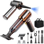 DiliDala Car Vacuum Cleaner, Portable Vacuum Cleaner 25000PA High Power, Mini Handheld Vacuum for Carpet Pets Hair, Compressed Air Duster Air Blower Car Hoover