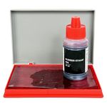 Stamp pad (Size 11.6 cm x 6.5 cm) Red Stamp Pad with Ink (Pack of 1)