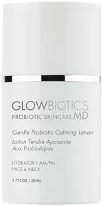 Glowbiotics Gentle Probiotic Calming Lotion: Lightweight Moisturizer for Soothing Hydration, Reduces Redness & Irritation | With Hyaluronic Acid & Shea Butter
