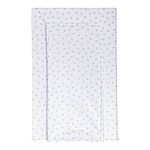 Baby Changing Mat, Grey Stars Deluxe Waterproof with Raised Padded Edges, Uniquely Designed, Easy Wipe Clean a Perfect, Practical Addition to Your Nursery 75cm x 47.5cm x 5cm