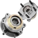 [2-Pack] HA590125 Front Wheel Hub Bearing Assembly Compatible with [Infiniti] EX35, FX35, FX45, FX50, G25, G35, G37, M35, M37, M45, M56, Q50, Q70, QX50, QX70 [AWD Models Only]