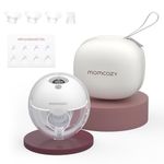 Momcozy M5 Hands Free Breast Pump, Wearable Pump of Baby Mouth Double-Sealed Flange with 3 Modes & 9 Levels, Electric & Portable Pump, 1 Pack, Gray