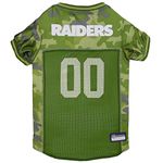 NFL OAKLAND RAIDERS CAMOUFLAGE DOG JERSEY, Small. - CAMO PET Jersey available in 5 sizes & 32 NFL TEAMS. Hunting Dog Shirt