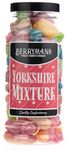 Original Yorkshire Mixture Retro Boiled Sweets Gift Jar By Berrymans Sweet Shop - Classic Sweets, Traditional Taste.