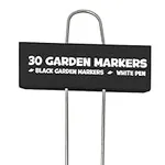 Hapinest 30 Pack Black Metal Garden