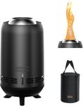 ONLYFIRE OUTDOOR LIVING 12" Tabletop Fireplace with Carrying Bag, Portable Fire Pit for Camping RV Tailgating Patio Backyard Bonfire, Smokeless Camp Stove, Stainless Steel, #FP054 Black