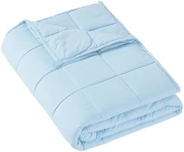MOTRIP Weighted Blanket for Adults Queen Size 20 lbs, Cooling Blanket for Hot Sleepers, Machine Washable Soft Bed Blanket with Premium Glass Beads, 60''x80'' 20 Pounds Blue