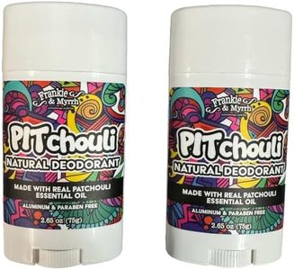 Frankie and Myrrh PITchouli 2 Pack | Natural Patchouli Deodorant for Women and Men | Real Essential Oils | Aluminum Free-Baking Soda, Coconut Oil and Shea Butter (2.56 oz) Paraben and Phthalate Free