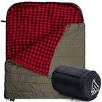 AXIATIC Kodiak King 20f King Size Oversize 2 Person Cold Weather Double Sleeping Bag