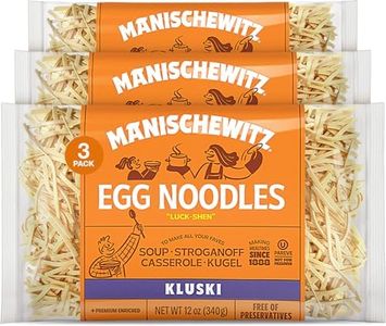 Manischewitz Kluski Egg Noodles 12oz (3 Pack) | Homestyle Taste & Texture, Premium Enriched, Low Sodium, No Preservatives