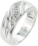.925 Sterling Silver 5 Diamond Acce