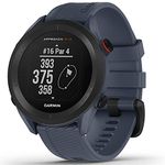 Garmin Approach S12, 44mm GPS Golf watch, essential on course features, pre loaded with 43,000 courses, up to 30 hours in GPS mode, Granite Blue