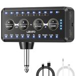 LEKATO Guitar Headphone Amp Multi-functional Guitar Amplifier Combo with 10 Presets,10 Amp Models,10 IR Loading,Tuner, Bluetooth, Multi Effects Delay Reverb Chorus Overdrive, USB Recording