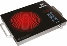 Wellberg Infrared Cooktop Touch Panel | Energy-Efficient, with Safety Auto-Off & Overheat Protection | Compatible with All Types of Utensils