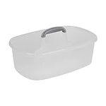 Casabella Plastic Multipurpose Cleaning Storage Caddy with Handle, 1.5-Gallon, Clear