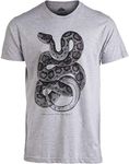 Texas Danger Noodle | Vintage Rattlesnake Biology Art Funny Snake Men Women T-Shirt, Vintage Grey, 3X-Large