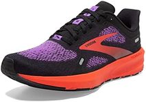 Brooks Women's Launch 9 B Width Running Shoe (BRK-120373 1B 49750D0 11 (060) BLK/PUR)