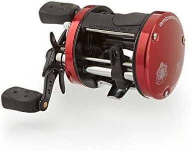 Abu Garcia Ambassadeur SX Conventional Reel, Size 6600 (1292730), 3 Stainless Steel Ball Bearings + 1 Roller Bearing, Synthetic Star Drag, Max of 12.5lb