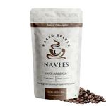 Navees 100 Percent Arabica Coffee Beans | Freshly Roasted coffee beans | Single Origin | Specialty coffee beans | Medium dark roast | Delivered straight from our farm | 250 gm bag