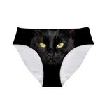 Sexy Black Cat Comfy Underwear Hipster Panties Briefs for Bachelor Party Gift