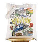 G2TUP Indianapolis Indiana Travel Tote Bag Indianapolis Souvenir Gift Indianapolis Landmarks Shoulder Bag Indianapolis Merch, Indianapolis Tg, Tote Bag