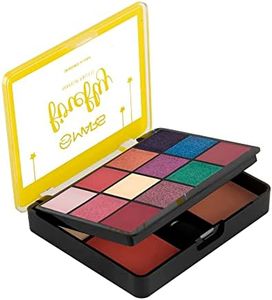 MARS Firefly Makeup Kit with 12 Eyeshadows,Highlighter, Blusher and Bronzer| Highly Pigmented | Free Applicator & Mirror | Eye and Face Palette for Women (26.0 gm) (Shade-1)