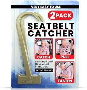 Seatbelt Catcher - Set of 3 Car Seatbelt Extender Grabbers for Seniors - Mobility & Daily Living Aids and Assistive Devices for Elderly with Neck & Shoulder Mobility Issues - 9", 8" 7"