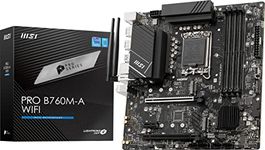 MSI PRO B760M-A WiFi ProSeries Motherboard (Supports 14th/13th/12th Gen Intel Processors, LGA 1700, DDR5, PCIe 4.0, M.2, 2.5Gbps LAN, USB 3.2 Gen2, Wi-Fi 6E, mATX)