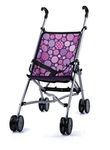 Bayer Design 30194AA Pushchair, Umbrella Stroller, Foldable, 4 Double Wheels, with Integrated Belt, Plum